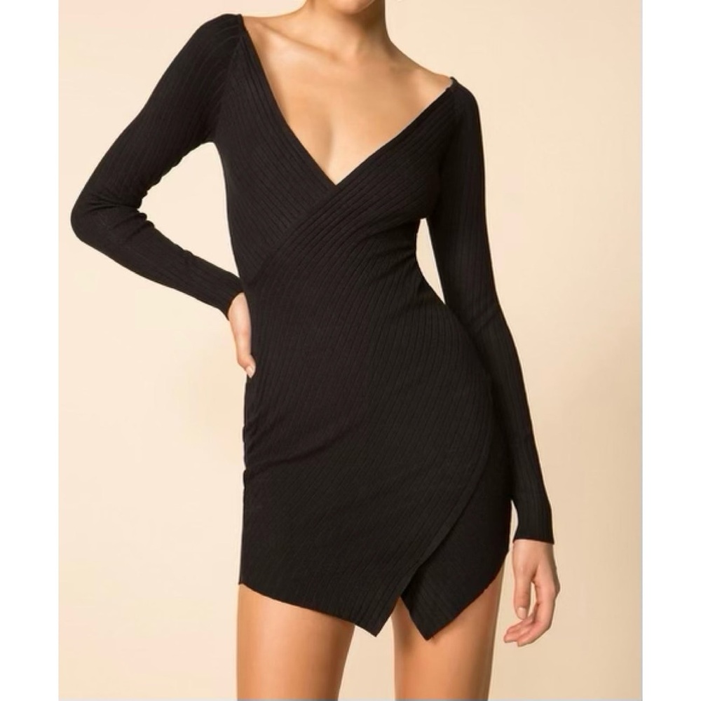 Superdown bodycon mini sweater dress size large